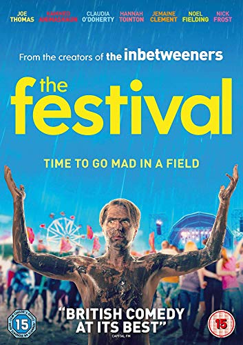 DVD cover for "The Festival" featuring a muddy man with arms raised.