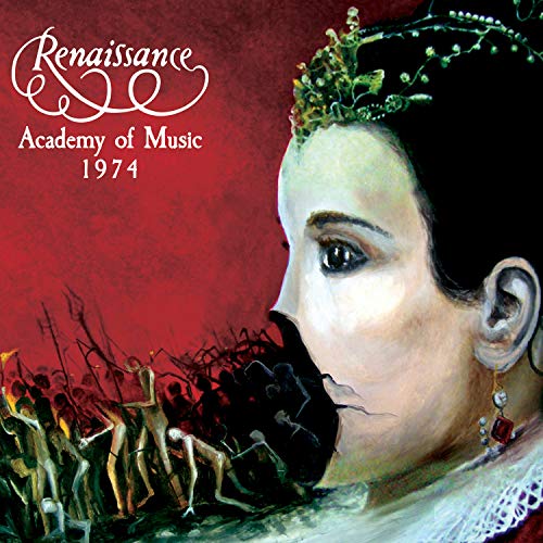 "Album cover art featuring a woman's profile with crown and skeletons emerging."