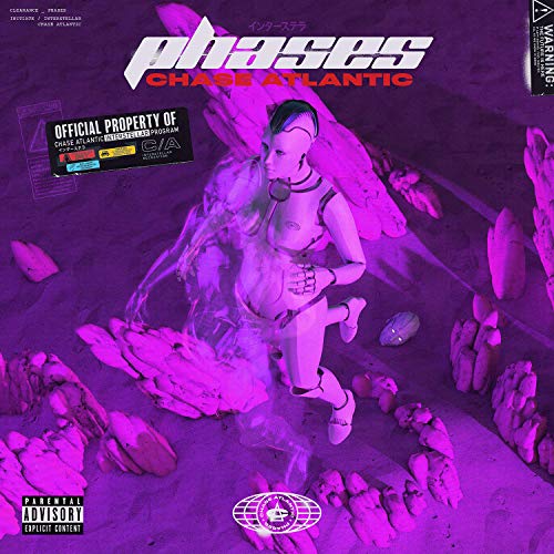 "Album cover with a purple-toned image of a woman in a spacesuit."