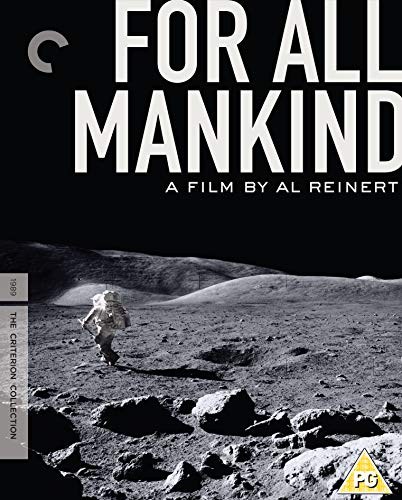 For All Mankind" Blu-ray cover featuring an astronaut on the moon.