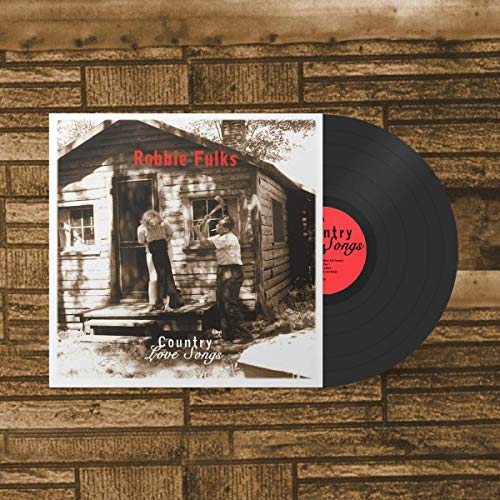 Vinyl record with sepia-toned album cover showing two men by a cabin.