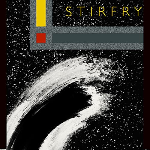 CD cover for "Stirfry" by Simon Vincent, abstract black and white design.