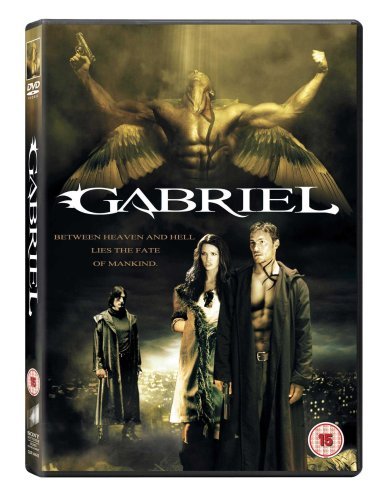 DVD cover for "Gabriel" featuring an angel and three figures.