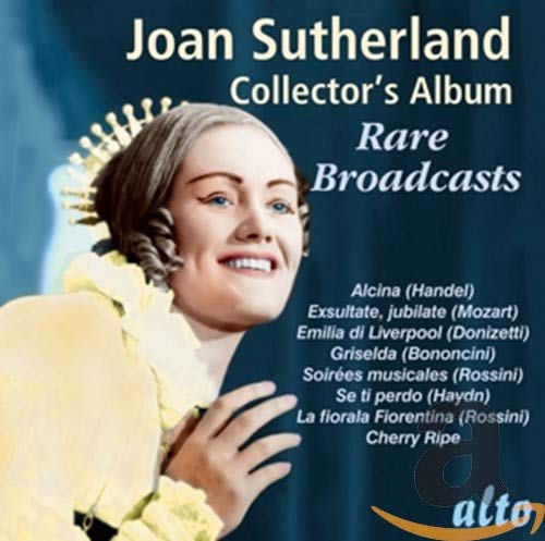 CD cover featuring opera singer Joan Sutherland in historical costume.