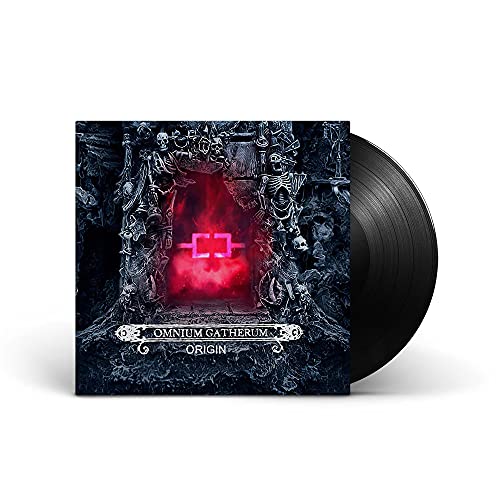 Vinyl record of Omnium Gatherum’s “Origin” with dark, ornate cover art.