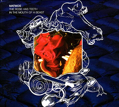 CD cover: Surreal collage of a rose, beast, and various objects.