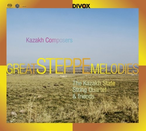 CD cover with steppe landscape and text: "Great Steppe Melodies.