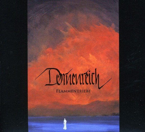CD cover for Dornenreich’s “Flammentriebe” with fiery red and dark blue tones.
