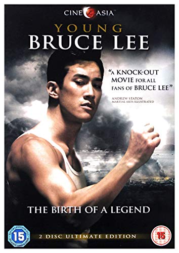 Young Bruce Lee DVD cover featuring a portrait of a young man.