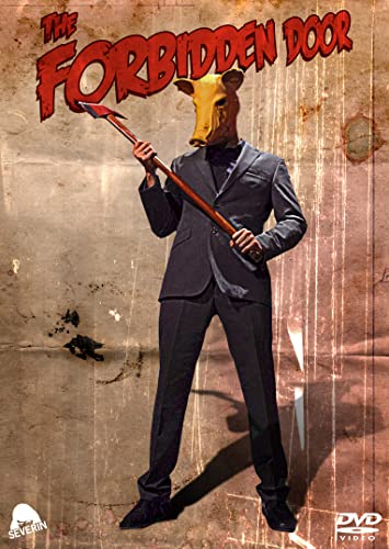 The Forbidden Door" DVD cover: man with cow head holding a spear.
