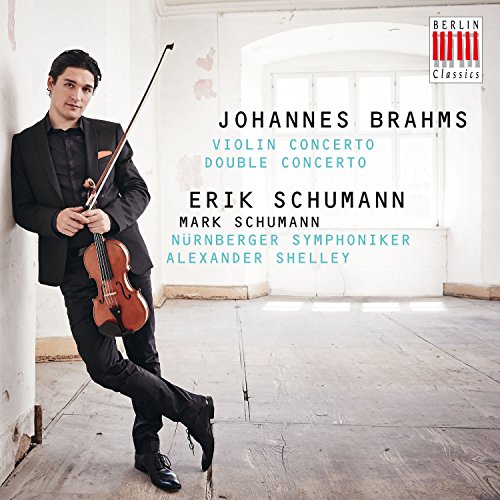 "CD cover featuring a man holding a violin, wearing a black suit."
