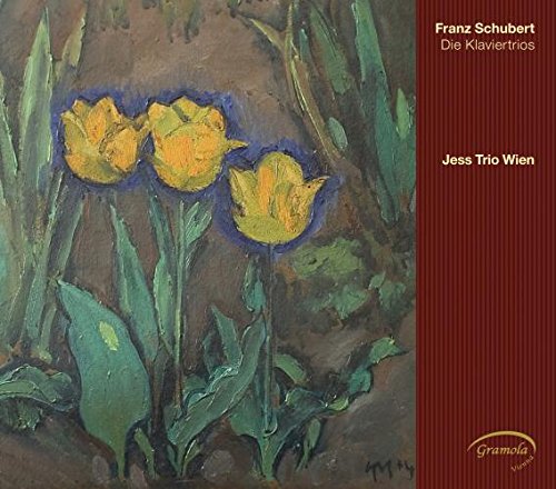 CD cover with painting of yellow tulips and red text.
