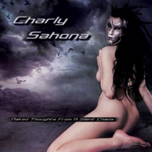 CD cover: woman with mask, partially nude, stormy background.