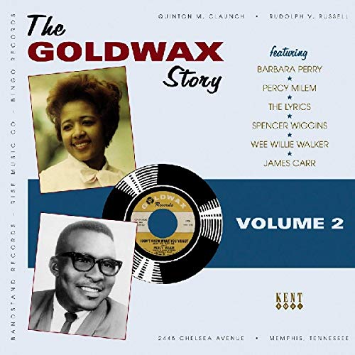 CD cover for "The Goldwax Story Volume 2" featuring portraits and a record.
