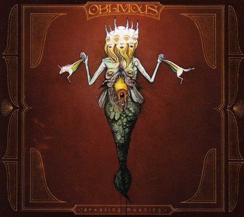 CD cover art: surreal figure with multiple faces and a fish tail.