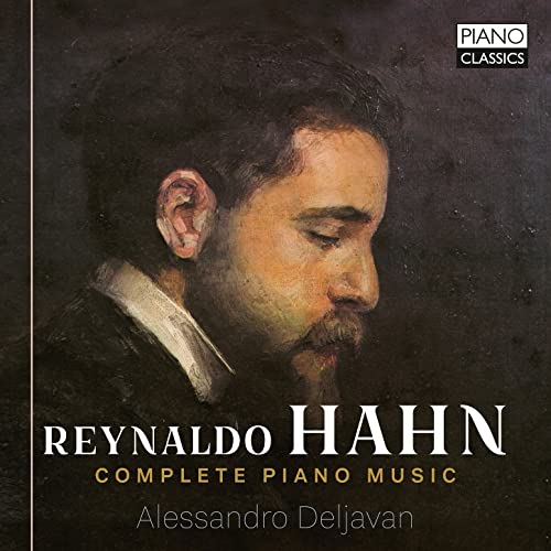 CD cover featuring a painted portrait of composer Reynaldo Hahn.