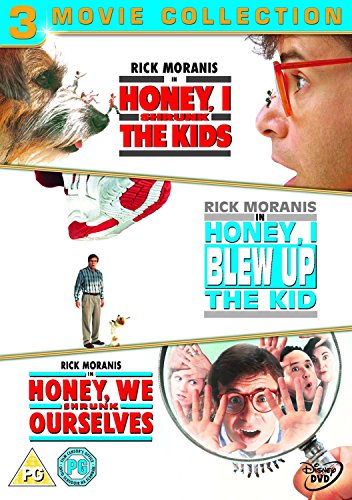 DVD cover for "Honey I" movie collection featuring three film titles and character images.
