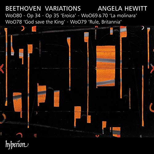 "Album cover with abstract orange and black design, featuring white text with artist and title."