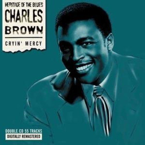 CD cover with Charles Brown smiling, wearing a suit, on a teal background.