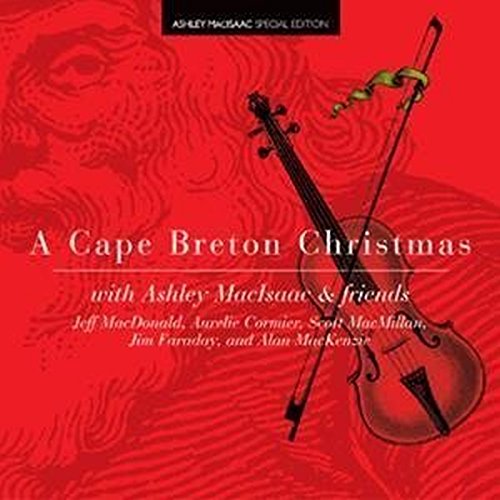 CD cover for "A Cape Breton Christmas" featuring a fiddle and portrait.