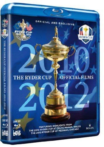 Ryder Cup Blu-ray case featuring the trophy and years 2010-2012.