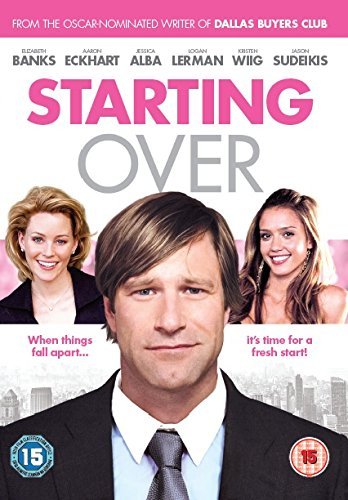 DVD cover for "Starting Over" featuring a man and two women, with cityscape below.