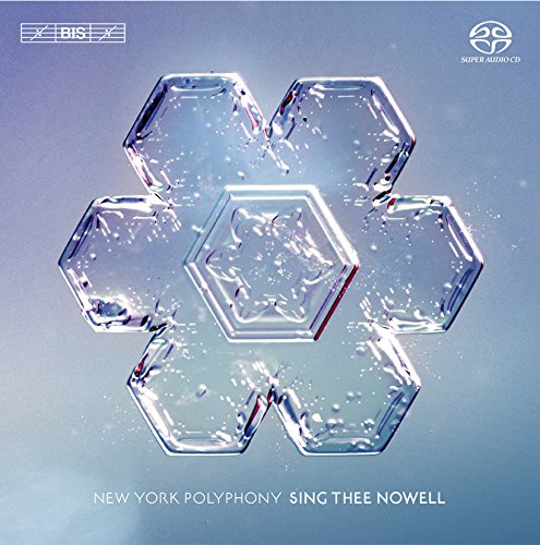 The image depicts a CD cover featuring a snowflake made of ice on a blue background.