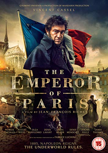 DVD cover for "The Emperor of Paris" featuring Vincent Cassel.