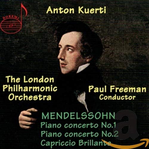 CD cover featuring a portrait of composer Felix Mendelssohn.