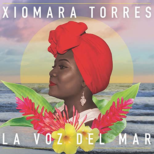 CD cover featuring Xiomara Torres in profile with red headwrap and flowers.