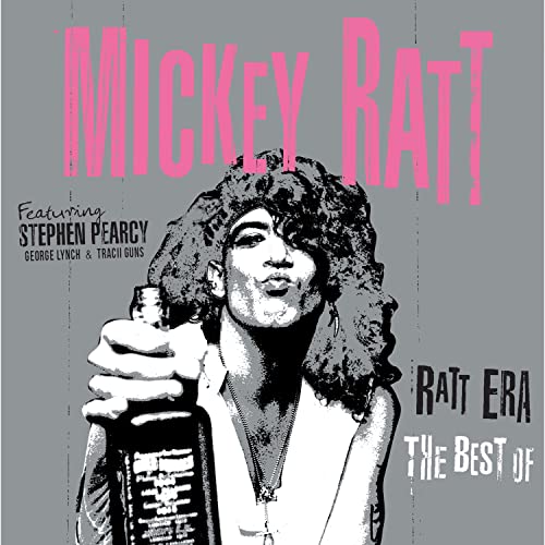 Mickey Ratt album cover featuring a black and white portrait of a man.