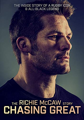 DVD cover featuring a portrait of rugby player Richie McCaw.