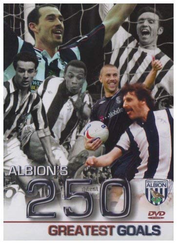 DVD cover featuring West Bromwich Albion footballers and “250 Greatest Goals”.