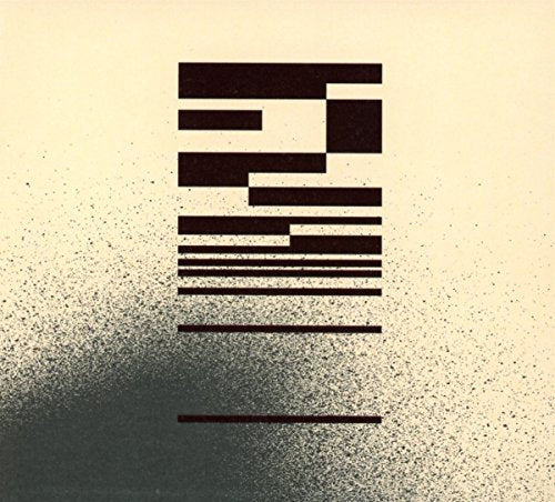 CD cover with abstract black and gray geometric design on speckled background.