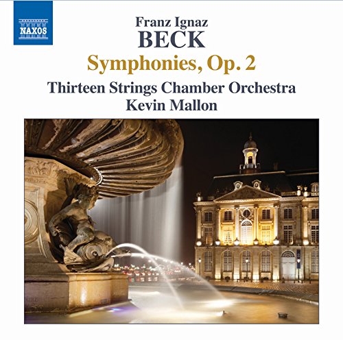 CD cover for Beck’s Symphonies, featuring a fountain and building.