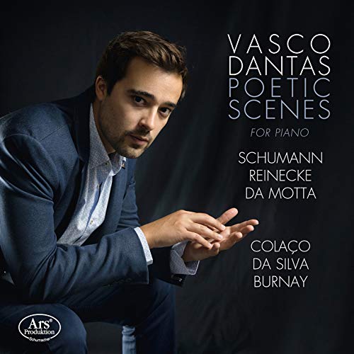 CD cover featuring pianist Vasco Dantas in a dark suit.