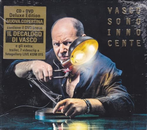 CD cover for Vasco Rossi’s “Sono Innocente: Deluxe Edition” featuring a portrait.