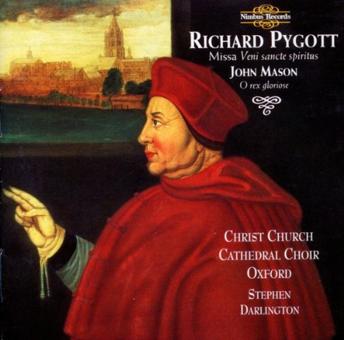 "CD cover featuring a portrait of a man in red robes and hat."