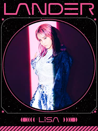 Lisa album cover: portrait of a woman in pink and purple lighting.