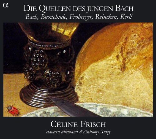"CD cover featuring a metal goblet and bread on a plate."