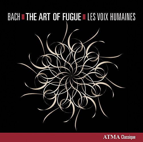 CD cover for Bach’s “The Art of Fugue” featuring abstract gold swirls.