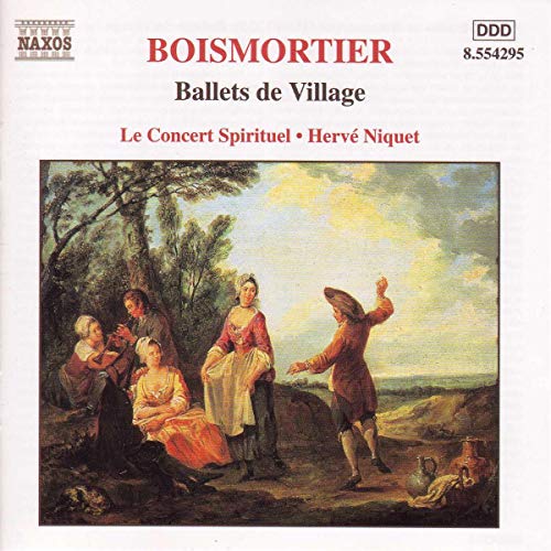 CD cover for Boismortier’s “Ballets de village” featuring a pastoral painting.