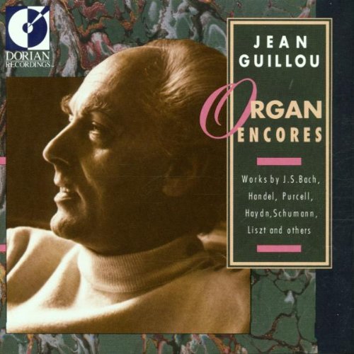 CD cover featuring a portrait of organist Jean Guillou in profile.