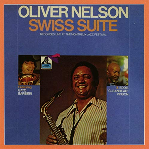 CD cover for Oliver Nelsonās āSwiss Suiteā featuring jazz musicians.