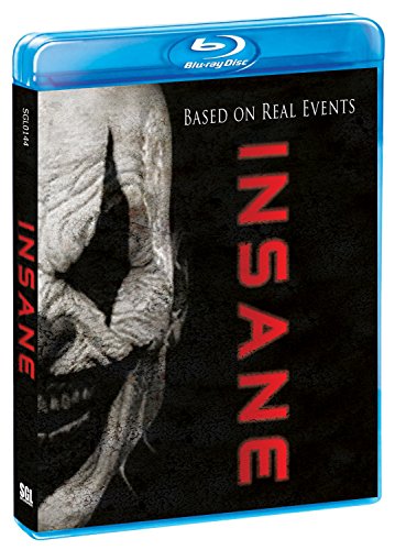 Blu-ray case for "Insane" featuring a distressed face and red text.