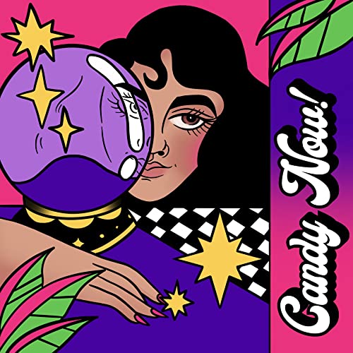 Vinyl album cover with illustrated woman, crystal ball, and star motifs.