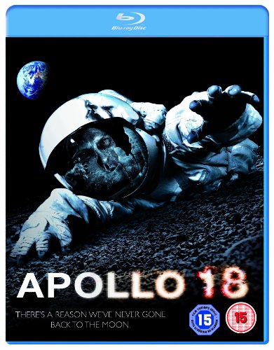 "Blu-ray cover featuring an astronaut lying on the moon with a damaged helmet."