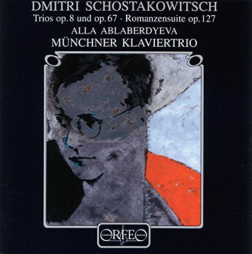 CD cover with abstract portrait and white text on a black background.
