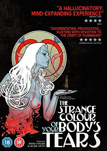 DVD cover for “Strange Colour Of Your Body’s Tears” with illustrated woman.