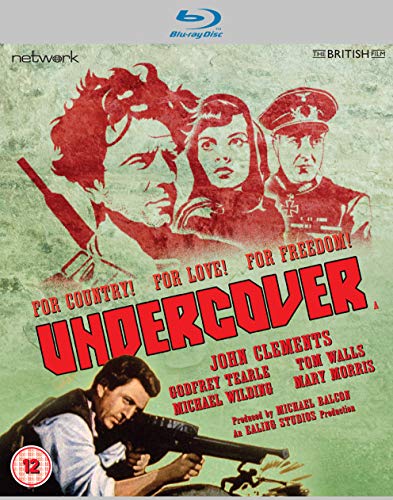 Blu-ray cover art for the film Undercover featuring illustrations of three people and text.